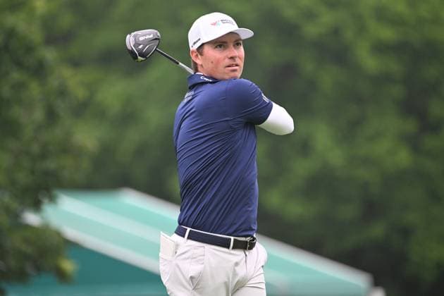 PGA, Golf Herren 2025: The Memorial Tournament MAY 30 May 30, 2025: Ben Griffin (USA) drives on the 15th tee during Round 2 of the Memorial Tournament in Dublin, Ohio. Brent Clark Cal Media (Credit Image: Â Brent Clark Cal Sport Media) Dublin Oh USA EDITORIAL USE ONLY Copyright: xx ZUMA-20250530_zma_c04_052.jpg BrentxClarkx csmphotothree387784