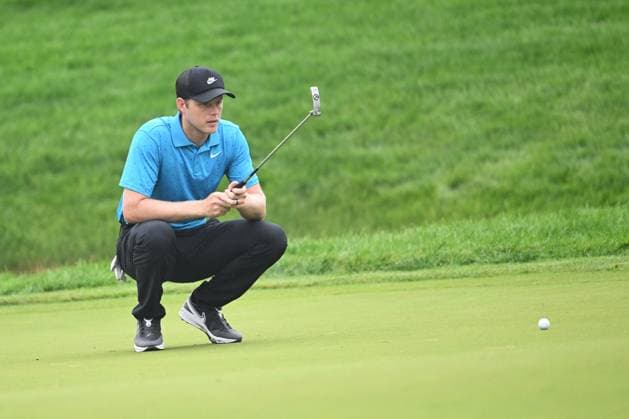 May 30, 2025: Cam Davis (AUS) before putting on the 14th green during Round 2 of the Memorial Tournament in Dublin, Ohio. Cal Media Dublin USA - ZUMAc04_ 20250530_zma_c04_043 Copyright: xBrentxClarkx