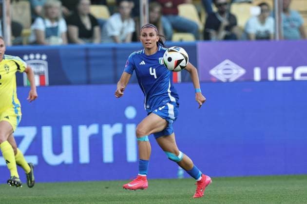 Agnese Bonfantini (Italy Women) during the UEFA Womens Nations League 2027 match between Italy Women 0-0 Sweden Women at Ennio Tardini Stadium on May 30, 2025 in Parma, Italy. Noxthirdxpartyxsales  (292386557)