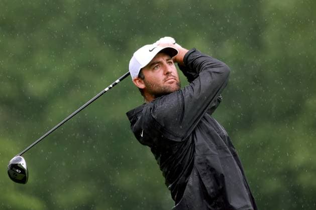 Memorial Tournament presented by Workday Scottie Scheffler of United States hits from the 18th tee during the second round of the Memorial Tournament presented by Workday at Muirfield Village Golf Club on May 23, 2025 in Dublin, Ohio. Dublin Ohio United States  Copyright: xAmyxLemusx originalFilename:lemus-memorial250530_npy2i.jpg