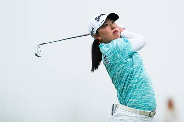 May 30, 2025, Madison, Wisconsin, USA: RIO TAKEDA of Japan tees off on the sixth hole during the second round of the 2025 LPGA, Golf Damen U.S. Womens Open at Erin Hills Golf Course in Erin, Wis. Madison USA - ZUMAb262 20250530_znp_b262_042 Copyright: xJeffxM.xBrownx