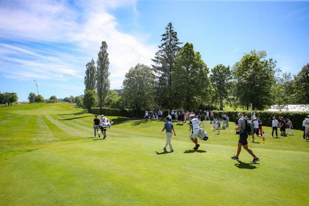 GOLF - Austrian Alpine Open HENNDORF,AUSTRIA,31.MAY.25 - GOLF - DP World Tour, Austrian Alpine Open, Golfclub Gut Altentann. Image shows spectators.  GEPAxpictures xMathiasxMandl
