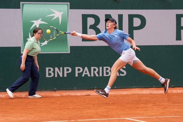 2025-05-31 French Open Roland Garros PARIS, FRANCE - MAY 31: Ethan Quinn of The United States during the French Open at Roland Garros on May 31, 2025 in Paris, France. Paris Roland Garros France Content not available for redistribution in The Netherlands directly or indirectly through any third parties. Copyright: xMarleenxFouchierx