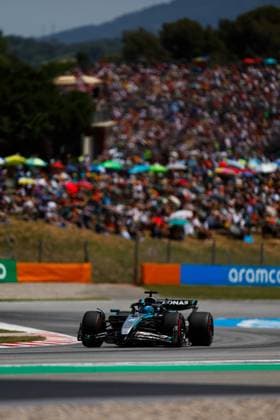 F1 - SPANISH GRAND PRIX 2025 63 RUSSELL George (gbr), Mercedes AMG F1 Team W16, action during the Formula 1 Aramco Gran Premio de Espana 2025, Spanish Grand Prix 2025, 9th round of the 2025 FIA Formula One World Championship, WM, Weltmeisterschaft from May 30 to June 1, 2025 on the Circuit de Barcelona-Catalunya, in Montmelo, Spain - MontmeloSpain  Copyright: xJavierxJimenezx