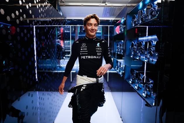 63 George Russell GBR, Mercedes AMG Petronas F1 Team , F1 Grand Prix of Spain at Circuit de Barcelona Catalunya on May 31, 2025 in Barcelona, Spain Photo by HOCH ZWEI Barcelona Spain