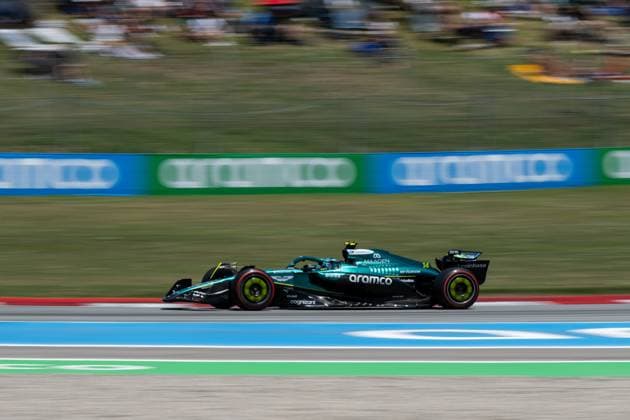 Fernando Alonso Aston Martin Aramco F1 Team, Spain, 14 in AMR25, ESP, Formula 1 World Championship, Aramco Grand Prix of Spain, Circuit de Barcelona Catalunya, Free Practice, 2025 season, 31 05 2025 ESP, Formula 1 World Championship, Aramco Grand Prix of Spain, Circuit de Barcelona Catalunya, Free Practice, 2025 season, 31 05 2025 Barcelona Copyright: xEibner-Pressefoto Memmlerx EP_MMR