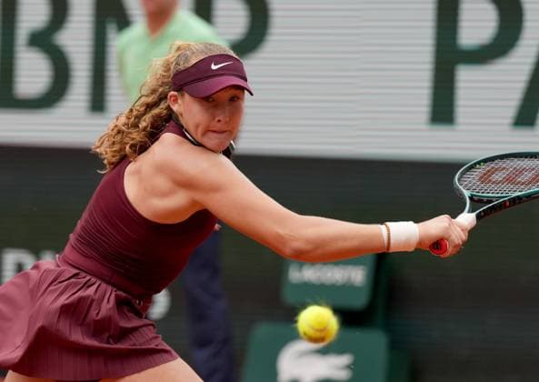 TENNIS - French Open 2025 PARIS,FRANCE,31.MAY.25 - TENNIS - WTA, Tennis Damen Tour, French Open, Roland Garros, Grand Slam. Image shows Mirra Andreeva (RUS).  GEPAxpictures xMichaelxRiedler