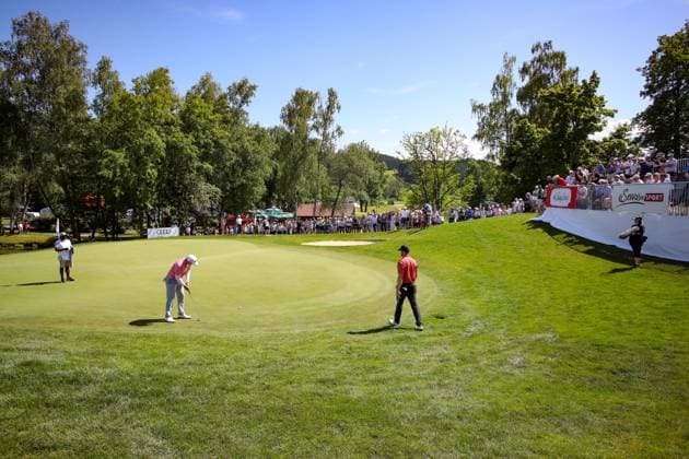 GOLF - Austrian Alpine Open HENNDORF,AUSTRIA,31.MAY.25 - GOLF - DP World Tour, Austrian Alpine Open, Golfclub Gut Altentann. Image shows spectators.  GEPAxpictures xMathiasxMandl