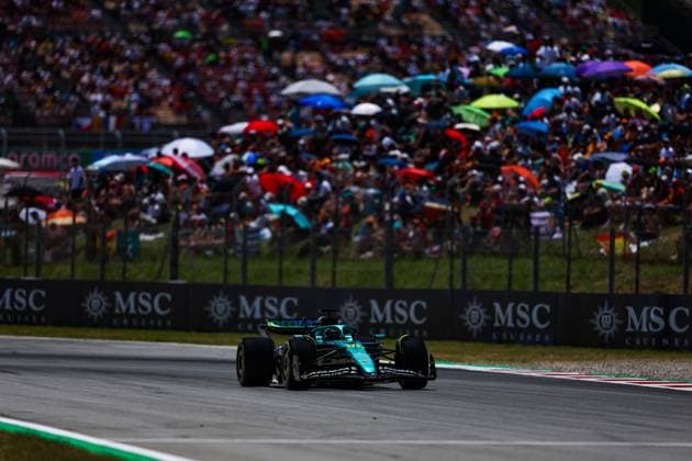 F1 - SPANISH GRAND PRIX 2025 18 STROLL Lance (can), Aston Martin F1 Team AMR25, action during the Formula 1 Aramco Gran Premio de Espana 2025, Spanish Grand Prix 2025, 9th round of the 2025 FIA Formula One World Championship, WM, Weltmeisterschaft from May 30 to June 1, 2025 on the Circuit de Barcelona-Catalunya, in Montmelo, Spain - MontmeloSpain  Copyright: xFLORENTxGOODENx