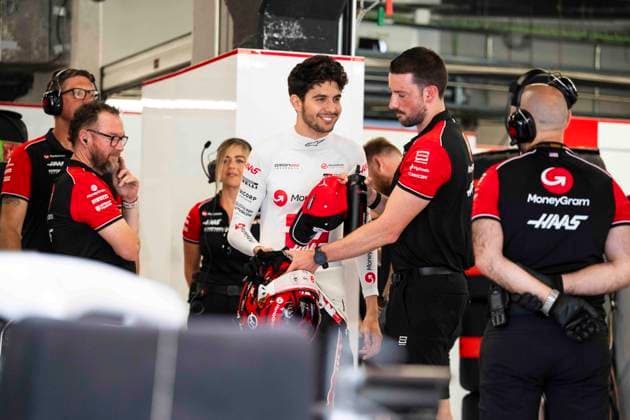 F1 - SPANISH GRAND PRIX 2025 OCON Esteban (fra), Haas F1 Team VF-25, portrait during the Formula 1 Aramco Gran Premio de Espana 2025, Spanish Grand Prix 2025, 9th round of the 2025 FIA Formula One World Championship, WM, Weltmeisterschaft from May 30 to June 1, 2025 on the Circuit de Barcelona-Catalunya, in Montmelo, Spain - MontmeloSpain  Copyright: xCharlyxLopezx