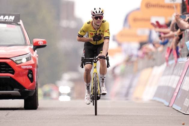 Van Aert Wout of Team Visma Lease A Bike during the stage 20 of the Giro d™Italia from Verres to Sestriere (Via Lattea), Italy - Saturday, May 31, 2025. - cycling.  Copyright: xMarcoxAlpozzi LaPressex