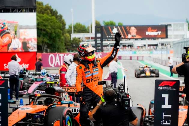 Formula 1, Spanish GP in Barcelona, Oscar Piastri takes pole position