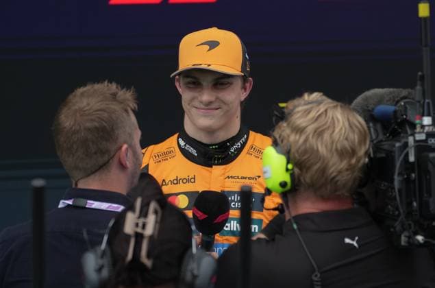 31 05 2025, Circuit de Catalunya, Barcelona, Formula 1 Aramco Spanish Grand Prix 2025 , in the picture pole position for Oscar Piastri AUS , McLaren F1 Team Photo by Hasan Bratic DeFodi Images