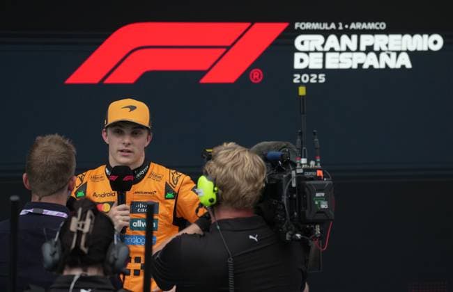 31 05 2025, Circuit de Catalunya, Barcelona, Formula 1 Aramco Spanish Grand Prix 2025 , in the picture pole position for Oscar Piastri AUS , McLaren F1 Team Photo by Hasan Bratic DeFodi Images