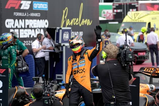 Formula 1 Aramco Grand Prix of Spain 2025 31 05 2025, Circuit de Catalunya, Barcelona, Formula 1 Aramco Grand Prix of Spain 2025 , in the picture pole position for Oscar Piastri AUS , McLaren F1 Team nordphotoxGmbHx xBratic nph00250