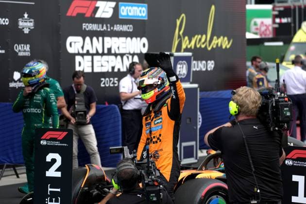 Formula 1 Aramco Grand Prix of Spain 2025 31 05 2025, Circuit de Catalunya, Barcelona, Formula 1 Aramco Grand Prix of Spain 2025 , in the picture pole position for Oscar Piastri AUS , McLaren F1 Team nordphotoxGmbHx xBratic nph00250