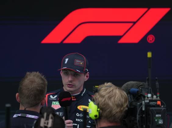 31 05 2025, Circuit de Catalunya, Barcelona, Formula 1 Aramco Grand Prix of Spain 2025 , in the picture 3 starting position for Max Verstappen NLD , Oracle Red Bull Racing Photo by Hasan Bratic DeFodi Images