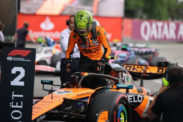 Lando Norris McLaren Formula 1 Team, 04 , Qualifying, ESP, Formula 1 World Championship, Aramco Grand Prix of Spain, Circuit de Barcelona Catalunya, 2025 season, 31 05 2025 ITA, Formula 1 World Championship, Spanish Grand Prix, 31 05 2024 Barcelona Copyright: xEibner-Pressefoto AnnikaxGrafx EP_AGF