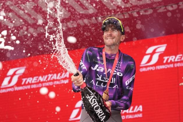 Harper Christopher of Team Jayco Alula winner of the stage during the stage 20 of the Giro d™Italia from Verres to Sestriere (Via Lattea), Italy - Saturday, May 31, 2025. - cycling.  Copyright: xMassimoxPaolone LaPressex