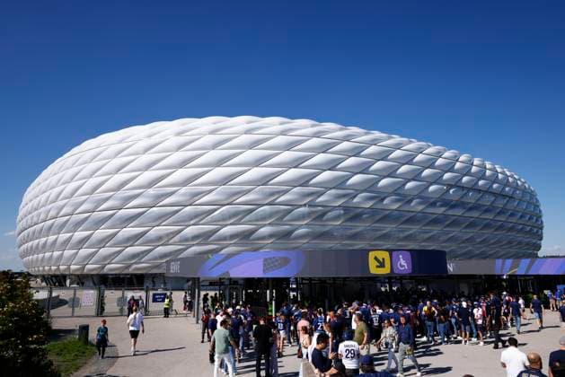 May 31, 2025, Munich, Baviera, Germany: General view outside the stadium ahead the UEFA Champions League Final 2025 between Paris Saint-Germain and FC Internazionale Milano at Allianz Arena stadium on May 31, 2025 in Munich, Germany. Munich Germany - ZUMAa181 20250531_zaa_a181_203 Copyright: xDennisxAgyemanx