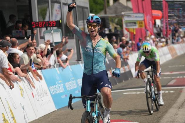 CYCLING - BOUCLES DE LA MAYENNE 2025 - STAGE 2 GATE Aaron during the Stage 2 of the Boucles de la Mayenne - CrÃ dit Mutuel, UCI ProSeries Cycling event, Sainte-Suzanne - Bais (210,2 Km) on 31 May 2025 in Bais, France - Photo Laurent Lairys PSNEWZ BaisFrance  Copyright: xLaurentxLairysx