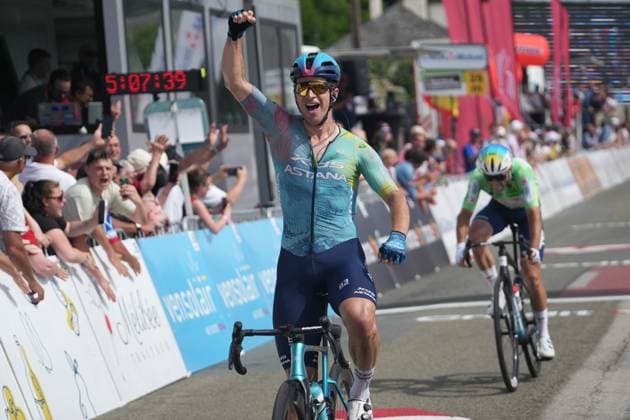 CYCLING - BOUCLES DE LA MAYENNE 2025 - STAGE 2 GATE Aaron during the Stage 2 of the Boucles de la Mayenne - CrÃ dit Mutuel, UCI ProSeries Cycling event, Sainte-Suzanne - Bais (210,2 Km) on 31 May 2025 in Bais, France - Photo Laurent Lairys PSNEWZ BaisFrance  Copyright: xLaurentxLairysx