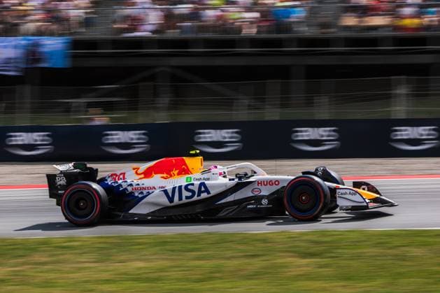 2025 Formula One Spanish Grand Prix Circuit de Catalunya, Barcelona, Spain. 31.May.2025; Liam Lawson of New Zealand and Visa Cash App RB Formula One Team during qualifying Formula One Spanish Grand Prix Barcelona Circuit de Catalunya SPAIN Copyright: xJayxHiranox
