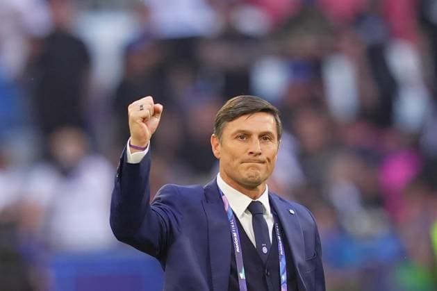 Inter MilanÕs Xavier Zanetti during the Uefa Champions League Final soccer match between Paris Saint Germain and FC Inter at Allianz Arena in Munich , Germany - Saturday May 31, 2025 . - Soccer  Copyright: xSpada LaPressex