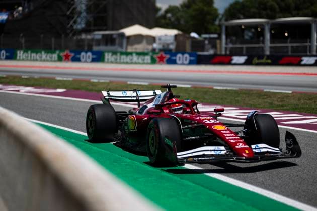 16 Charles Leclerc MCO, Scuderia Ferrari HP , F1 Grand Prix of Spain at Circuit de Barcelona Catalunya on May 31, 2025 in Barcelona, Spain Photo by HOCH ZWEI Barcelona Spain