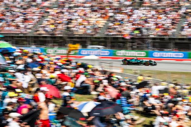 18 Lance Stroll CAN, Aston Martin Aramco F1 Team , F1 Grand Prix of Spain at Circuit de Barcelona Catalunya on May 31, 2025 in Barcelona, Spain Photo by HOCH ZWEI Barcelona Spain