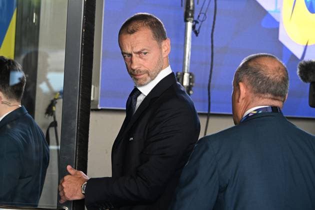 31 05 2025, xsltx, Football UEFA Champions League Final 2025, Paris St Germain Inter Milan v l Uefa President Aleksander Ceferin DFL DFB REGULATIONS PROHIBIT ANY USE OF PHOTOGRAPHS as IMAGE SEQUENCES and or QUASI VIDEO Muenchen