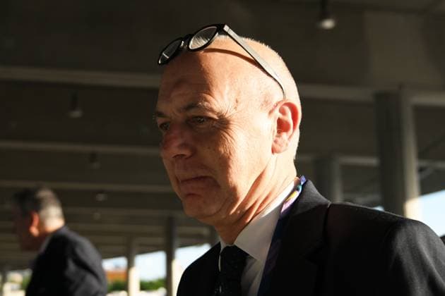 31 05 2025, xsltx, Football UEFA Champions League Final 2025, Paris St Germain Inter Milan v l DFB President Bernd Neuendorf Deutscher Fussball Bund DFL DFB REGULATIONS PROHIBIT ANY USE OF PHOTOGRAPHS as IMAGE SEQUENCES and or QUASI VIDEO Muenchen