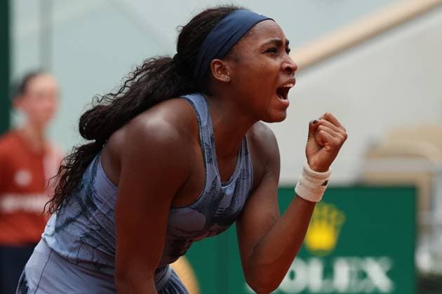 May 31, 2025, Paris, Celestynow, France: COCO GAUFF of USA during the match against Marie Bouzkova of Czech Republic in the third round of the French Open 2025 at Roland Garros in Paris. Gauff won 6:1, 7:6 Paris France - ZUMAc278 20250531_zsp_c278_052 Copyright: xMarcinxCholewinskix