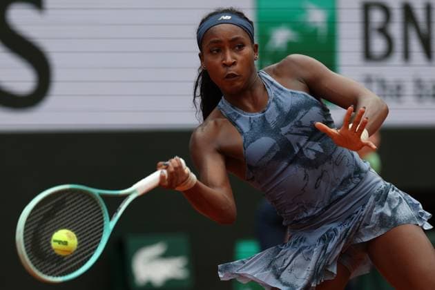 May 31, 2025, Paris, Celestynow, France: COCO GAUFF of USA during the match against Marie Bouzkova of Czech Republic in the third round of the French Open 2025 at Roland Garros in Paris. Gauff won 6:1, 7:6 Paris France - ZUMAc278 20250531_zsp_c278_054 Copyright: xMarcinxCholewinskix