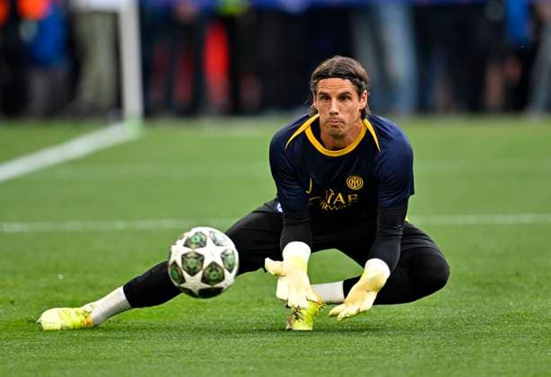 31 05 2025, Football UEFA Championsleague Final 2025 Paris St Germain Inter Milan, in the Allianz Arena Munich Goalkeeper Yann Sommer Inter Milan DFL and DFB regulations prohibit any use of photographs as image sequences and or quasi video