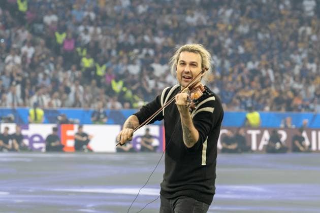 Violin Master David Garrett GER, Paris Saint Germain vs Inter Milan, Football, Men, UEFA Champions League Final Muenchen 2025, Season 2024 2025, 31 05 2025, GER, Paris Saint Germain vs Inter Milan, Football, Men, UEFA Champions League Final Muenchen 2025, Season 2024 2025, 31 05 2025 Muenchen Copyright: xEibner-Pressefoto WolfgangxFrankx EP_WFK