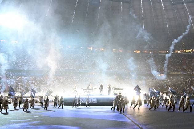 31 05 2025, xsltx, Football UEFA Champions League Final 2025, Paris St Germain Inter Milan v l Linkin Park with Emily Armstrong as front woman DFL DFB REGULATIONS PROHIBIT ANY USE OF PHOTOGRAPHS as IMAGE SEQUENCES and or QUASI VIDEO Muenchen