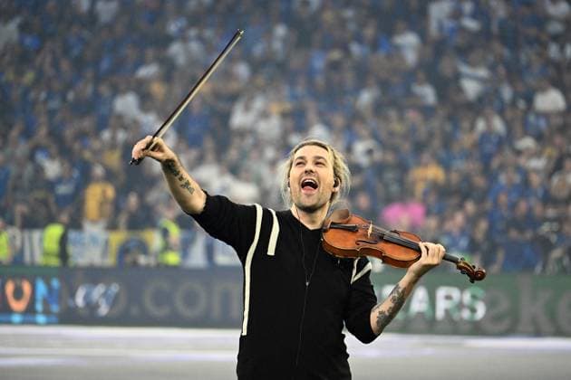 Football, CL final in Munich, Paris St. Germain - Inter Milan, David Garrett opening show