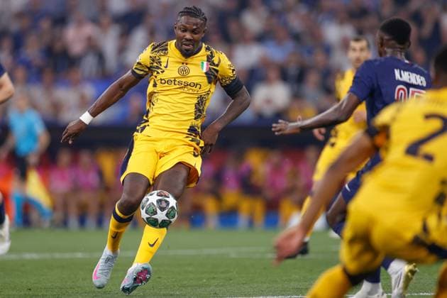 MUNCHEN, 31-05-2025, Allianz Arena, UEFA Champions League season 2024 2025, Match between Paris Saint Germain and Inter Milan. Inter Milan player Marcus Thuram PSG - Inter Milan (CL Final)  x29555645x Copyright: