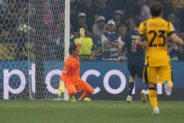 Goal for 2 0 by Desire Doue Paris Saint Germain, 14 li Yann Sommer Inter Milan, 01 GER, Paris Saint Germain vs Inter Milan, Football, Men, UEFA Champions League Final Muenchen 2025, Season 2024 2025, 31 05 2025, GER, Paris Saint Germain vs Inter Milan, Football, Men, UEFA Champions League Final Muenchen 2025, Season 2024 2025, 31 05 2025 Muenchen Copyright: xEibner-Pressefoto WolfgangxFrankx EP_WFK