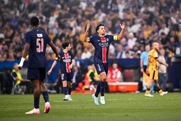 Paris Saint-Germain v Inter Milan - UEFA Champions League 2024 2025, Final 05 MARQUINHOS (psg) during the UEFA Champions League 2024 2025, final match between Paris and Inter at Allianz Arena on May 31, 2025 in Munich, Germany. Munich Allemagne  Copyright: xFEPx 776328581