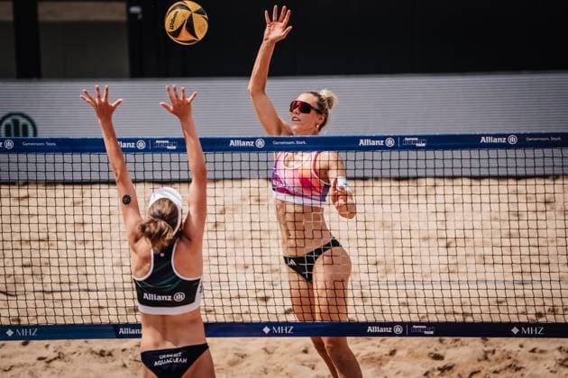 Beach Volleyball Men Allianz German Beach Tour 2025 Tourstop Hamburg 31 05 2025 Louisa Lippmann at the Attack Hamburg Active City Arena Heiligengeistf Hamburg Germany