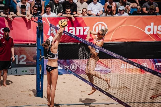 Beach Volleyball Men Allianz German Beach Tour 2025 Tourstop Hamburg 31 05 2025 Louisa Lippmann at the Attack Hamburg Active City Arena Heiligengeistf Hamburg Germany