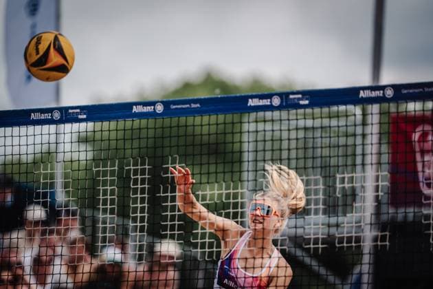 Beach Volleyball Men Allianz German Beach Tour 2025 Tourstop Hamburg 31 05 2025 Nele Barber at the Attack Hamburg Active City Arena Heiligengeistf Hamburg Germany