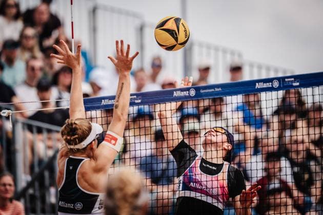 Beach Volleyball Men Allianz German Beach Tour 2025 Tourstop Hamburg 31 05 2025 Melanie Gernert at the Attack Hamburg Active City Arena Heiligengeistf Hamburg Germany