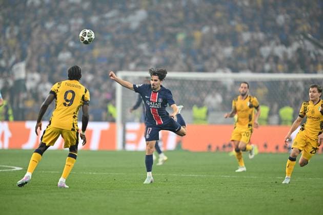 UEFA Champions League final match: Paris Saint-Germain v Inter Milan MUNICH, GERMANY - MAY 31: Vitinha of Paris Saint-Germain in action during the UEFA Champions League final match between Paris Saint-Germain (PSG) and Inter Milan at Munich Football Arena in Munich, Germany on May 31, 2025. Mustafa Yalcin Anadolu Munich Germany. Editorial use only. Please get in touch for any other usage.  Copyright: x2025xAnadoluxMustafaxYalcinx