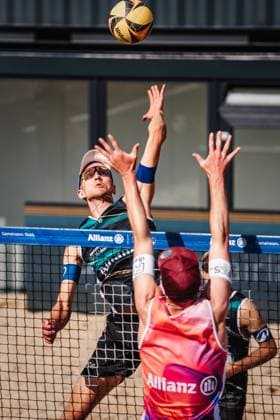 Beach Volleyball Men Allianz German Beach Tour 2025 Tourstop Hamburg 31 05 2025 Momme Lorenz at the Attack Hamburg Active City Arena Heiligengeistf Hamburg Germany
