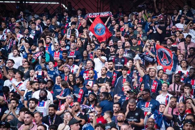 FOOTBALL : Diffusion de Paris SG vs Inter Milan au Parc des Princes - Ligue des Champions - Finale - 31 05 2025 Supporters du Paris SG - Ambiance ParisFrance  Copyright: xBaptistexAutissierx