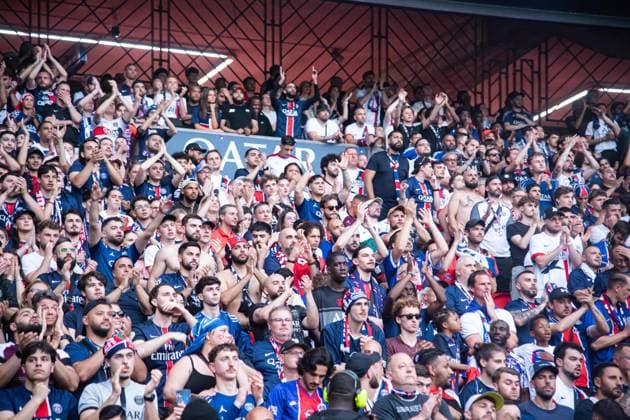 FOOTBALL : Diffusion de Paris SG vs Inter Milan au Parc des Princes - Ligue des Champions - Finale - 31 05 2025 Supporters du Paris SG - Ambiance ParisFrance  Copyright: xBaptistexAutissierx