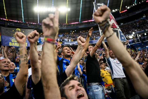 Paris Saint-Germain FC v FC Internazionale - UEFA Champions League Fans of FC Internazionale show their support prior to the UEFA Champions League final football match between Paris Saint-Germain FC and FC Internazionale. Munich Germany Copyright: xNicoloxCampox